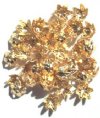 50 4.5x7mm Gold Plated Bead Caps
